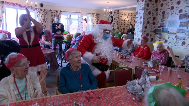 Christmas party at Bishopsmead Lodge Care Home

