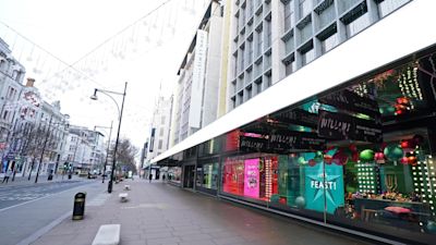 A quiet Oxford Street in London at 09.00am today as the government refused to rule out introducing further restrictions to slow the spread of the Omicron variant of coronavirus Picture date: Wednesday December 22, 2021.