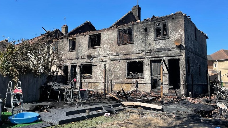 Crayford fire Fire tears through row of terraced houses in southeast
