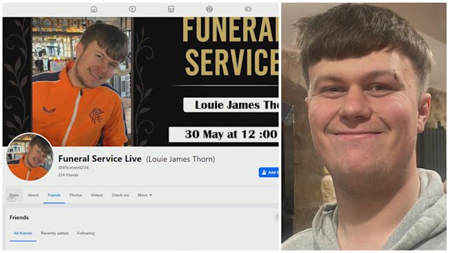 Credit: Facebook/Lee Thorne
Louie Thorne died in a house fire in Rushton, Northamptonshire. Funeral fake fundraising scam page