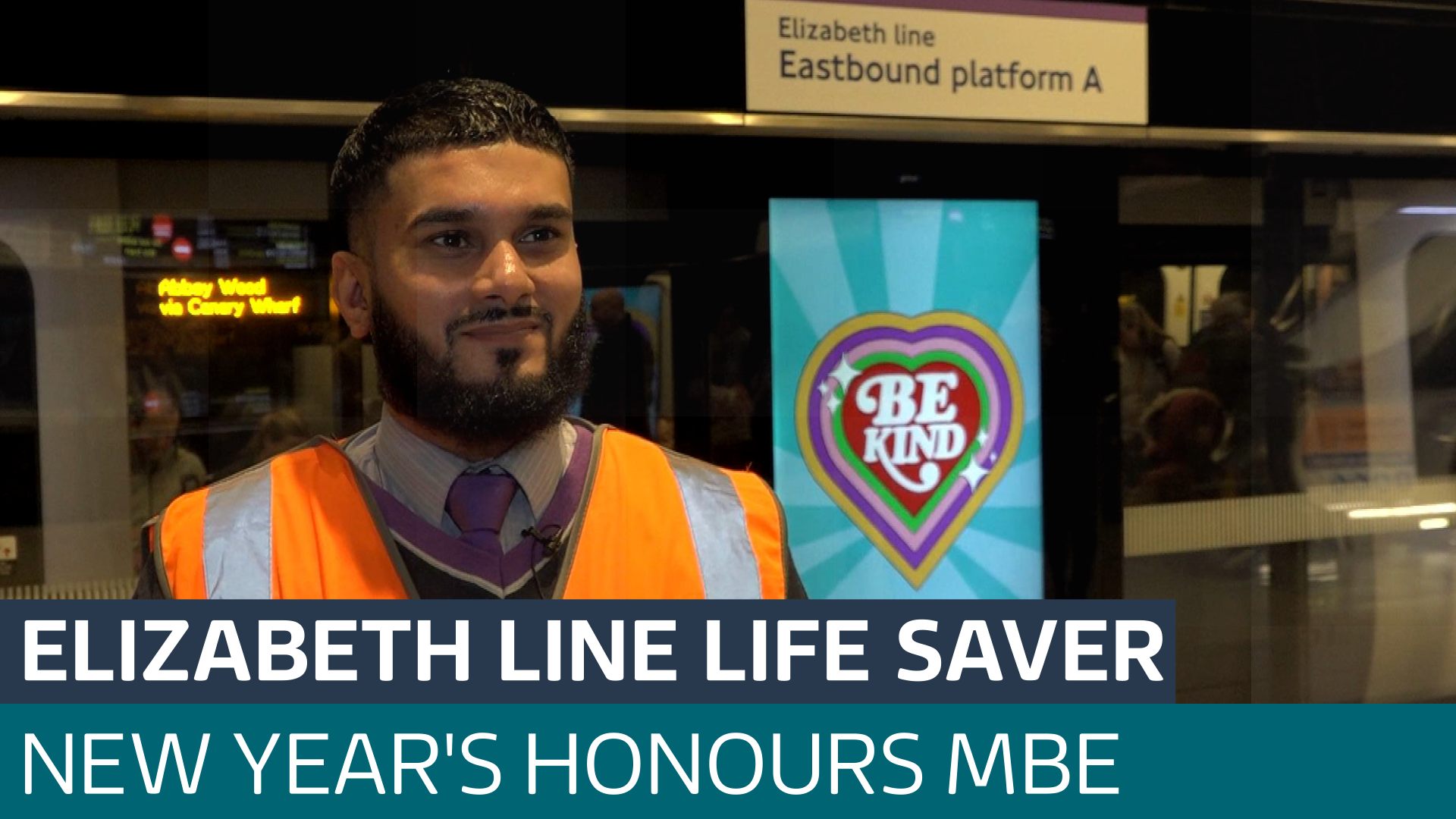 If it wasn't for you, I wouldn't be here today': the tube worker given an MBE for saving lives - Latest From ITV News