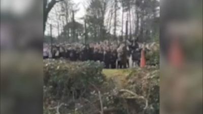 phone footage still of riot