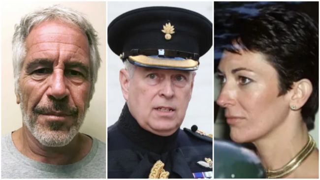 Jeffrey Epstein Prince Andrew and Ghislaine Maxwell