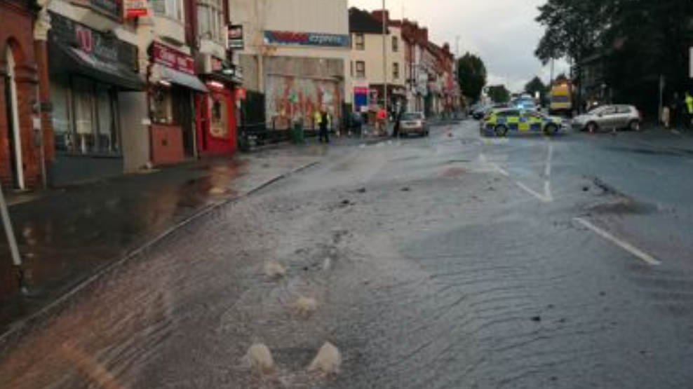 burst-water-main-in-kidderminster-prompts-road-closure-and-causes-long