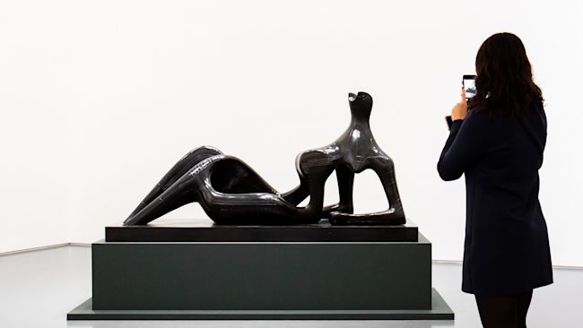 Henry Moore reclining statue
