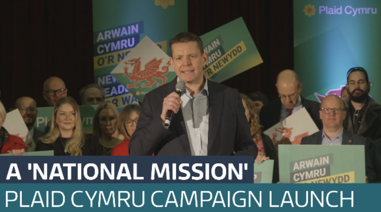 Gearing up for the Senedd election Rhun ap Iorwerth launches Plaid ...