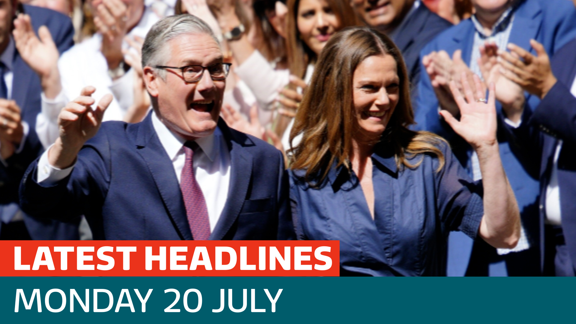 The latest headlines - as Andy Burnham takes over from Keir Starmer as Prime Minister