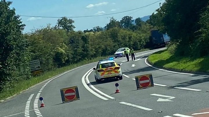 A36 accident today Small aircraft crashes in Somerset taking down