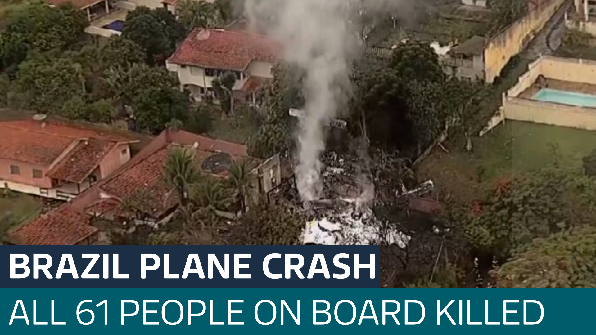Plane crashes in Brazil killing all 61 people onboard, officials say ...
