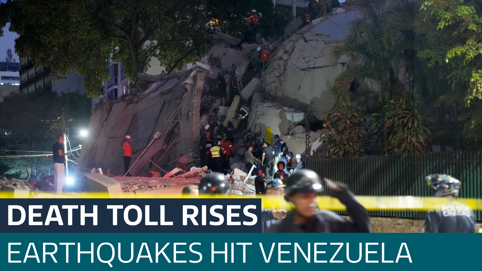 Death toll rises to 188 after two powerful earthquakes hit Venezuela