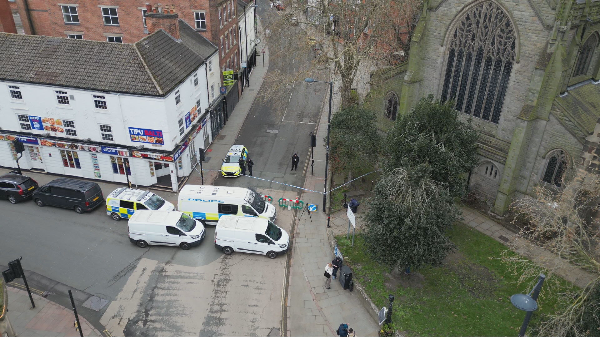 Seven injured after car drives into people in Derby, man arrested on ...