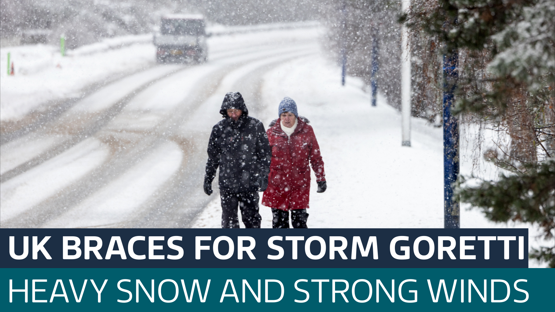Amber snow and wind warnings issued as UK braces for Storm Goretti ...