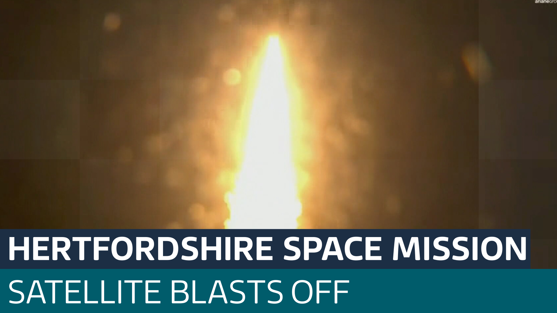 A tiny piece of Hertfordshire orbits Earth to help in the fight against climate change - Latest From ITV News