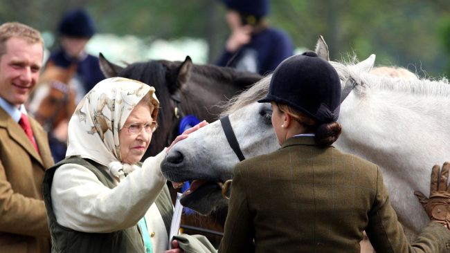 The Queen at the Royal Horse Show in Windsor in 2008.