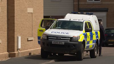 A police car