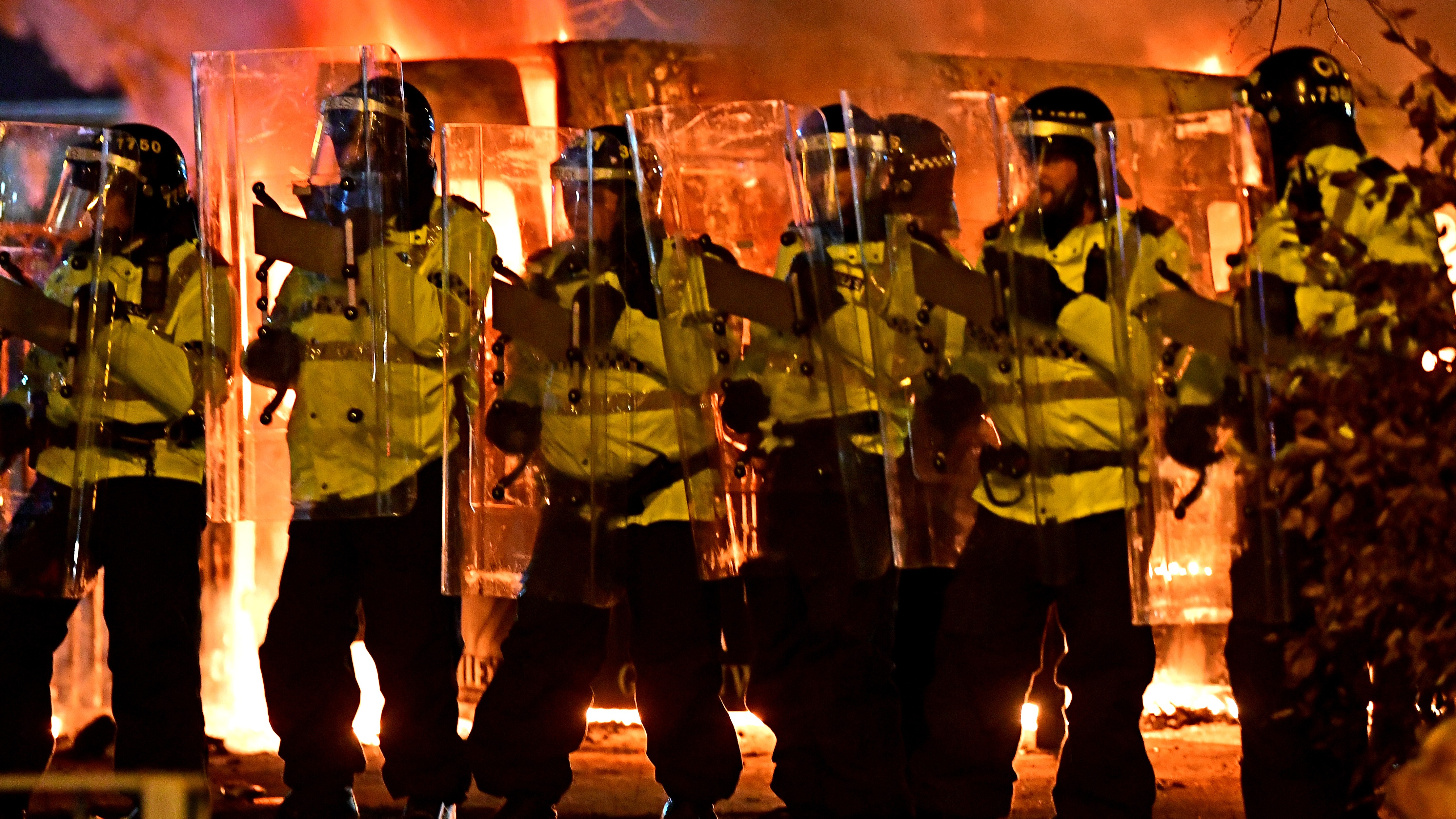 Five Charged After Protest Turned Violent Outside Hotel Housing Asylum ...