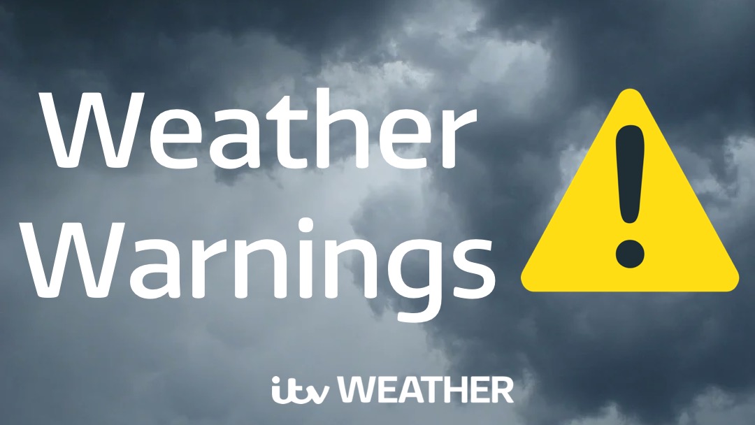 The latest weather warnings from the Met Office Meridian ITV News