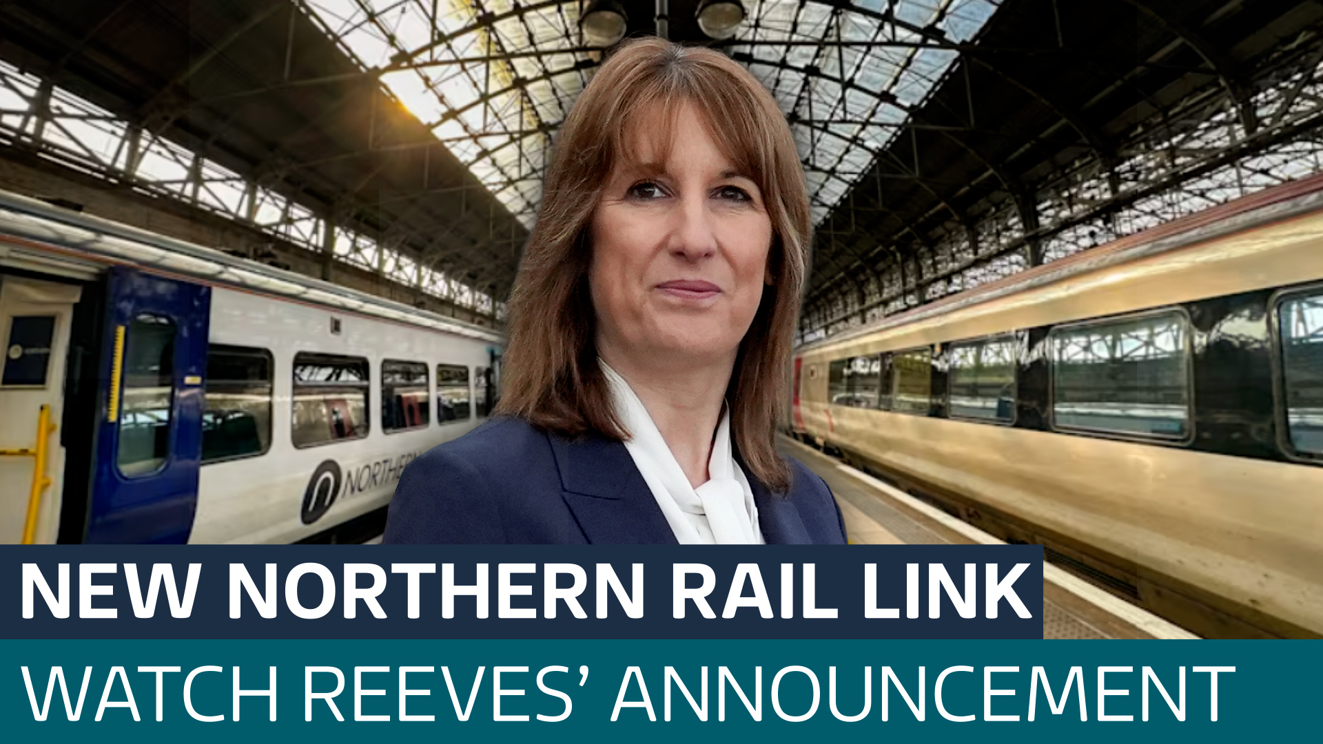 Watch Rachel Reeves' speech on a new rail link between Manchester and Birmingham - Latest From ITV News