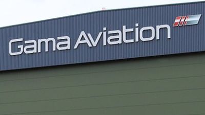Gama Aviation sign