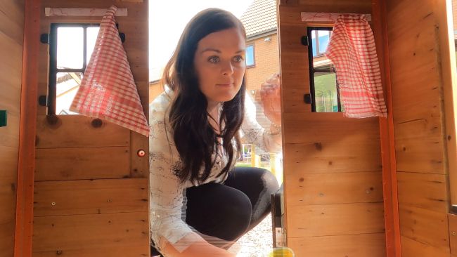 Claire looks into Wendy House