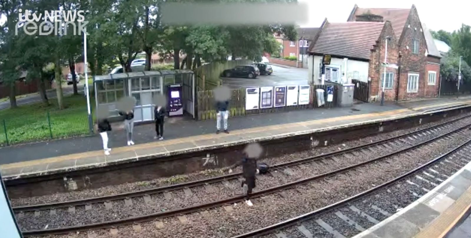 Chilling footage shows children playing on railway lines in ...