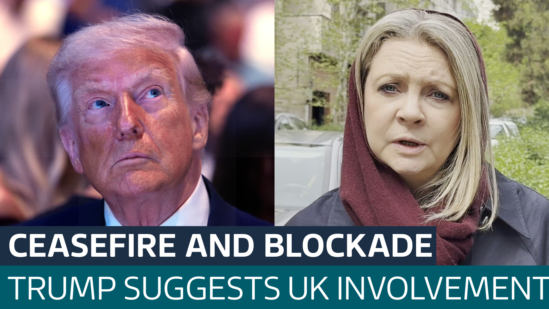 Trump says he'll blockade the Strait of Hormuz as fragile ceasefire remains in doubt - Latest From ITV News