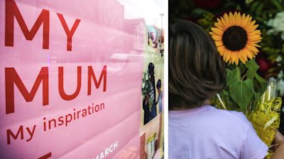 Marks and Spencer Mother's Day Advert and 2 women in the park.