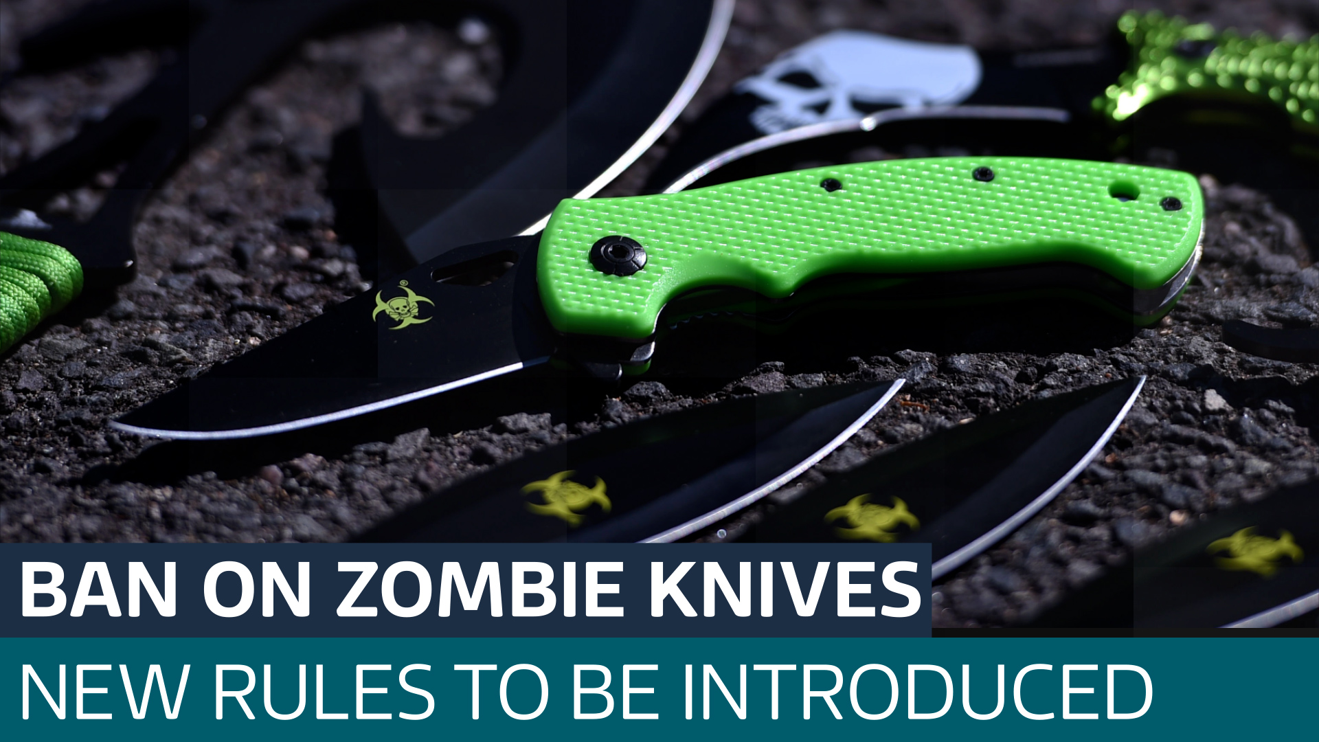 Government To Ban Zombie Style Knives As Labour Talks Tough On Tackling   ZOMBIE THUMB STRAPS 