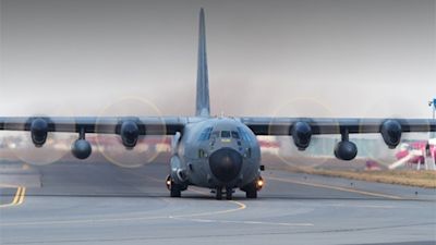A C130 Hercules aircraft