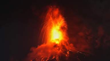 Families forced to flee their homes after volcano erupts in Guatemala