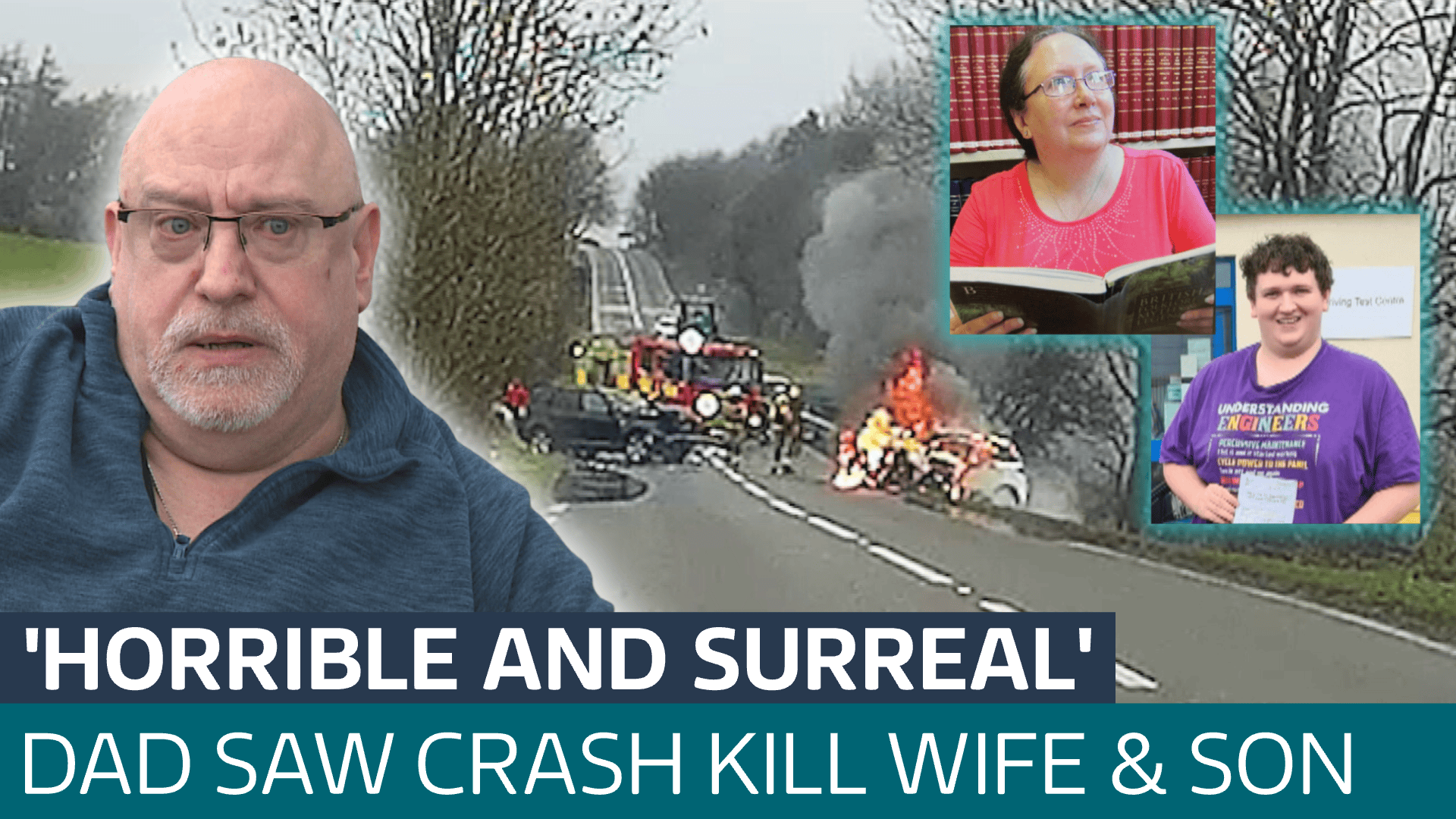 South Shields father shares footage of crash that killed wife and son ...