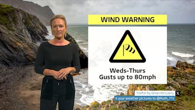 Storm Ruth B How bad will Storm Agnes be as Wales braces for strong winds and heavy ...