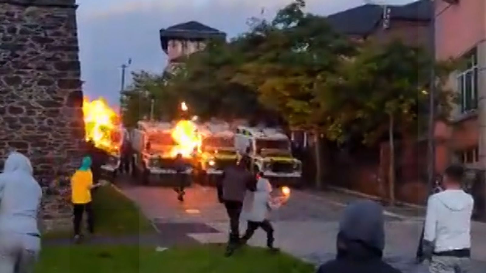 Three boys aged 10 and 13 held over rioting in Derry's Nailors Row ...