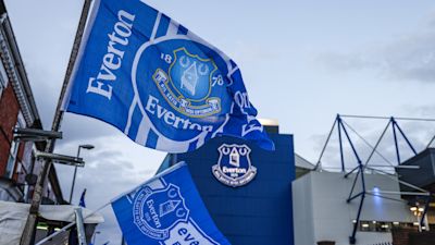 Flags at Goodison Park ahead of Newcastle game