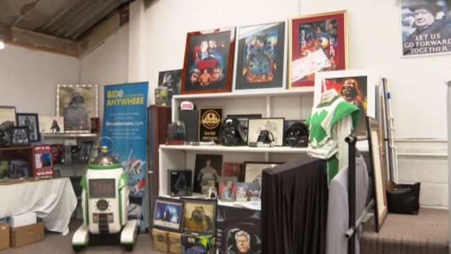 04-5-21 Items up for sale at Star Wars auction- ITV News