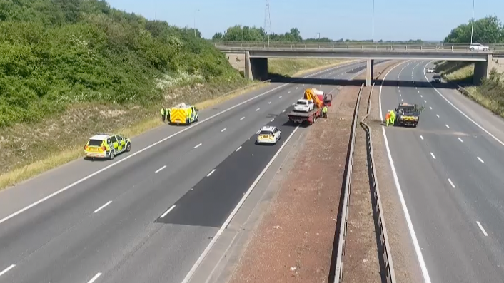 A1 M and A64 in North Yorkshire closed after serious crash ITV