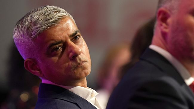 Mayor of London Sadiq Khan during the Labour Party conference in Brighton