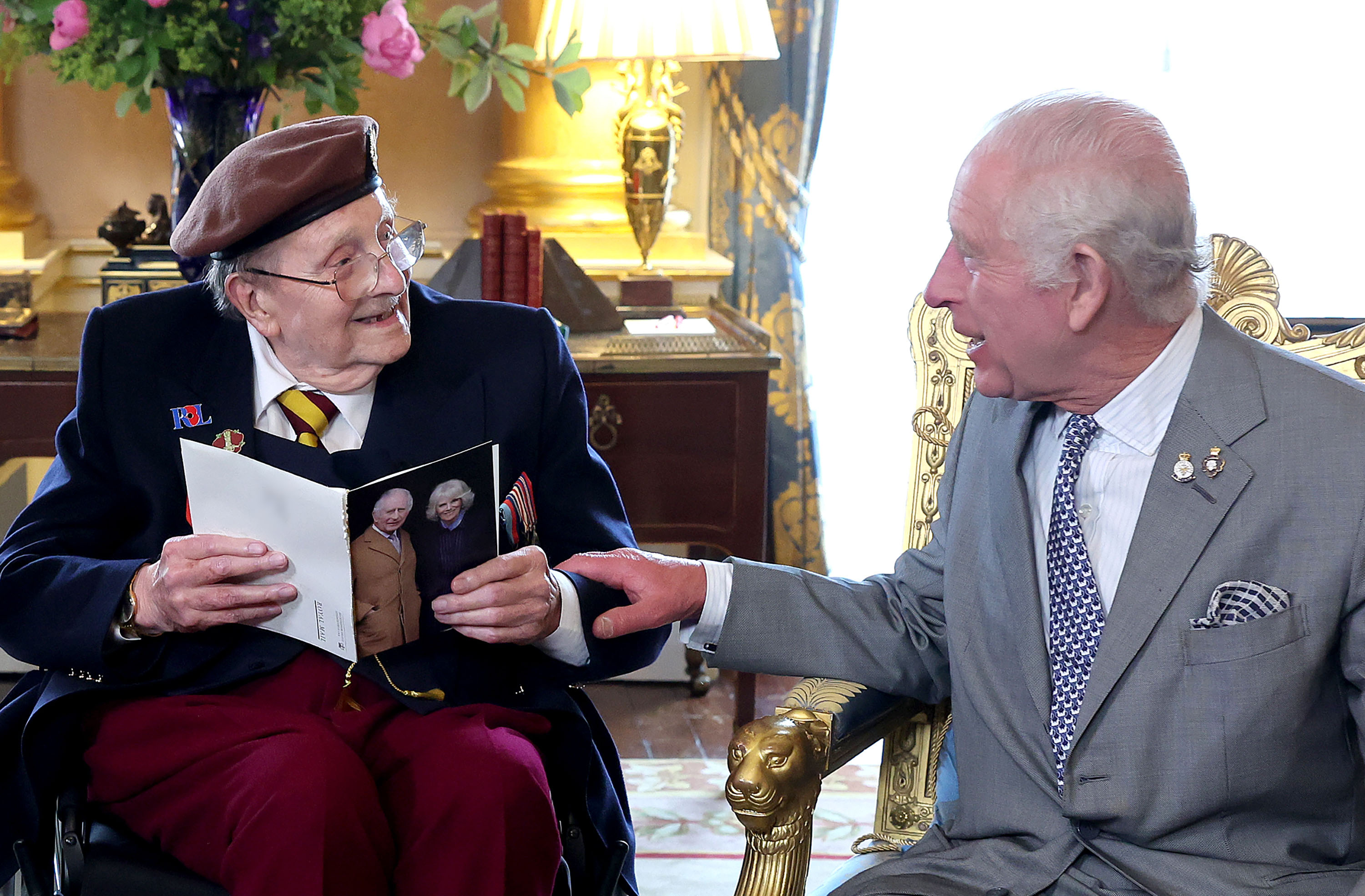 South Wales D-Day veteran given 100th birthday card by King Charles | ITV  News Wales