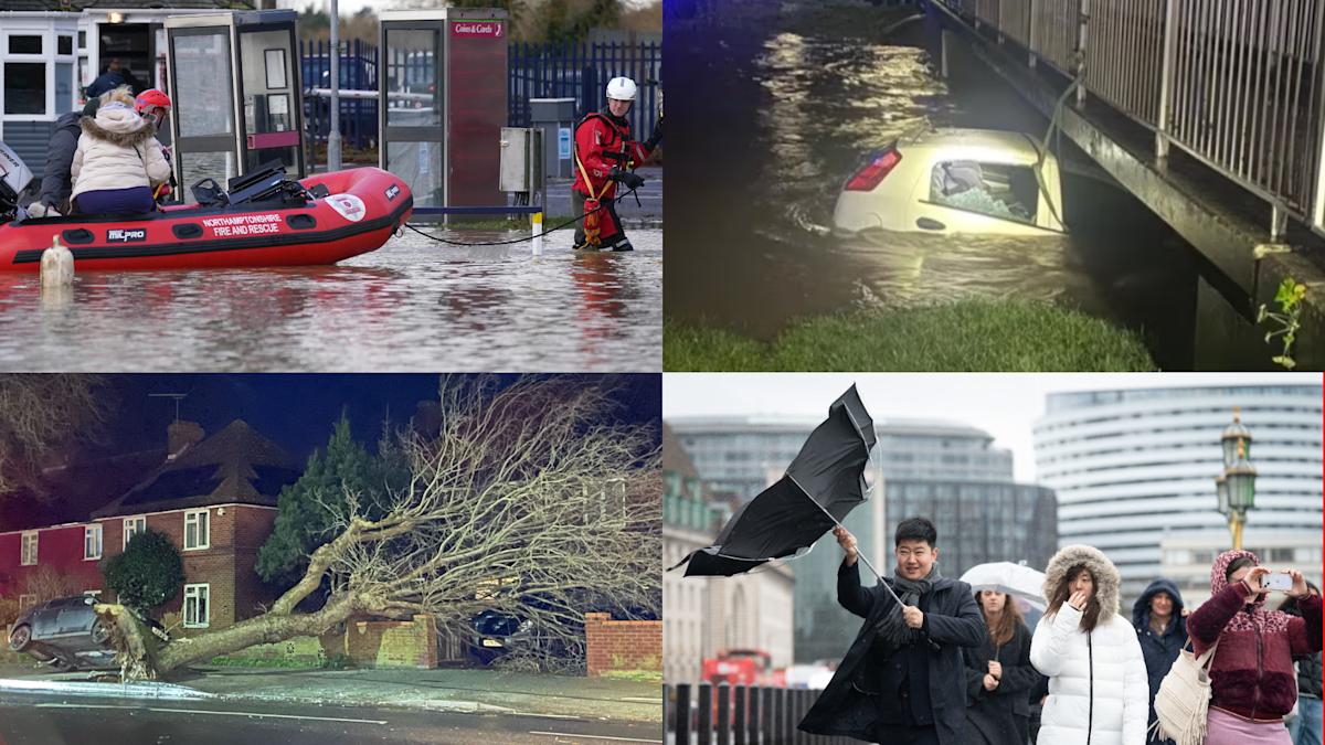 Man killed after tree falls on car as Storm Henk disruption and damage ...