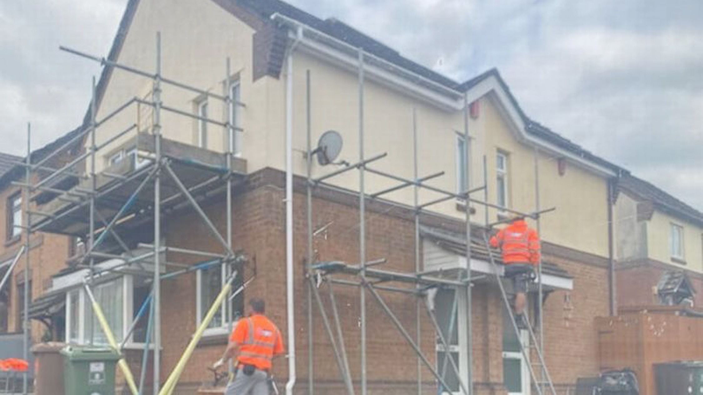 Plymouth mum bewildered after coming home to find scaffolding