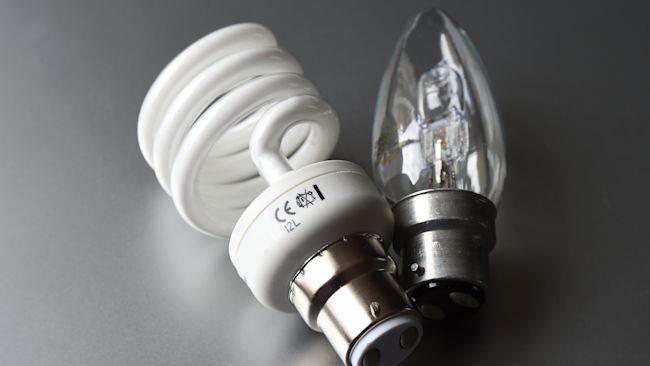 Set of lightbulbs.
