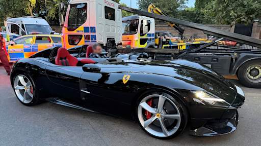 Ferrari worth £3.7m among cars seized in London police crackdown