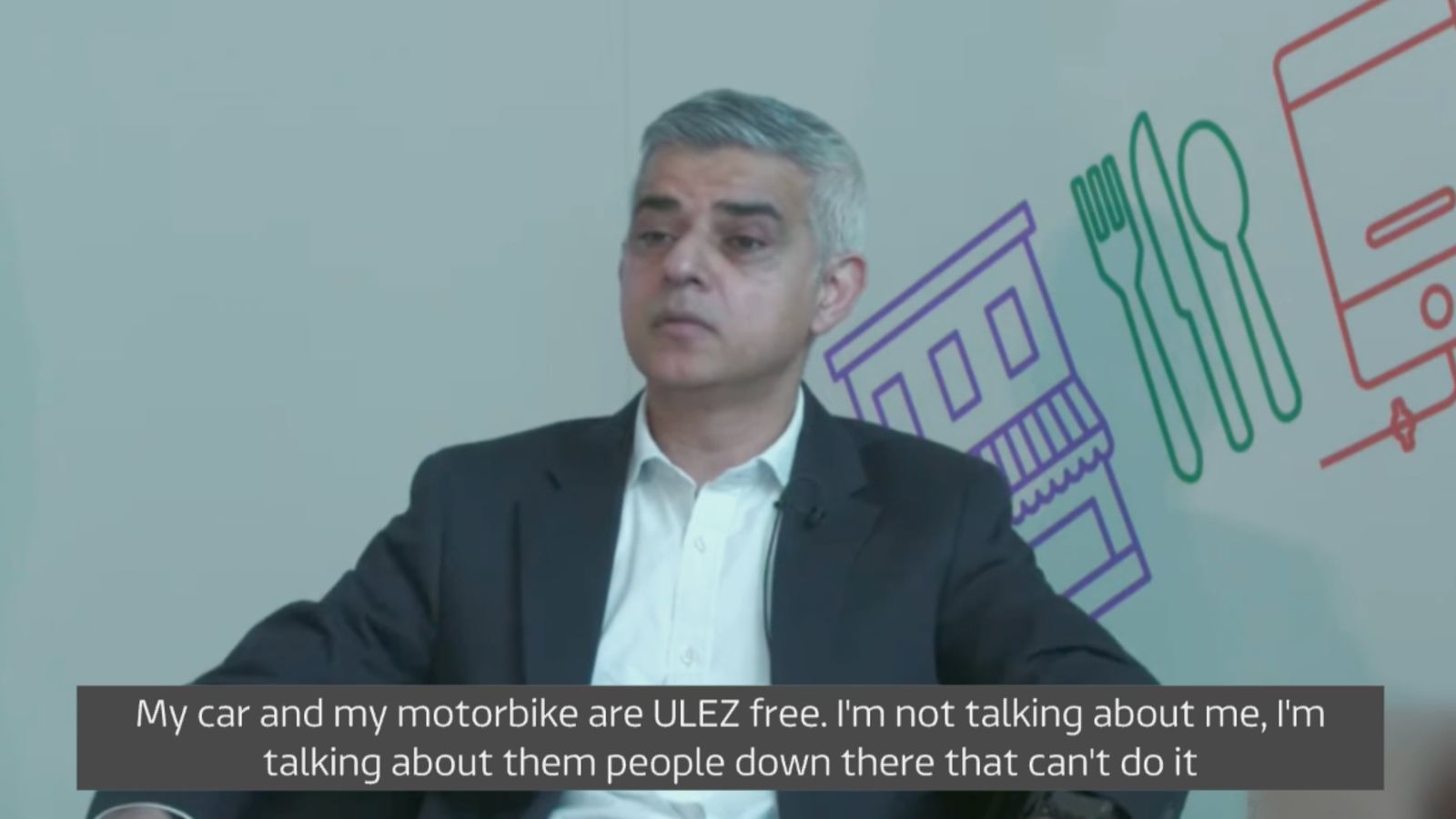 Sadiq Loder Driver Furious lorry driver escorted out after heckling Sadiq Khan over ...