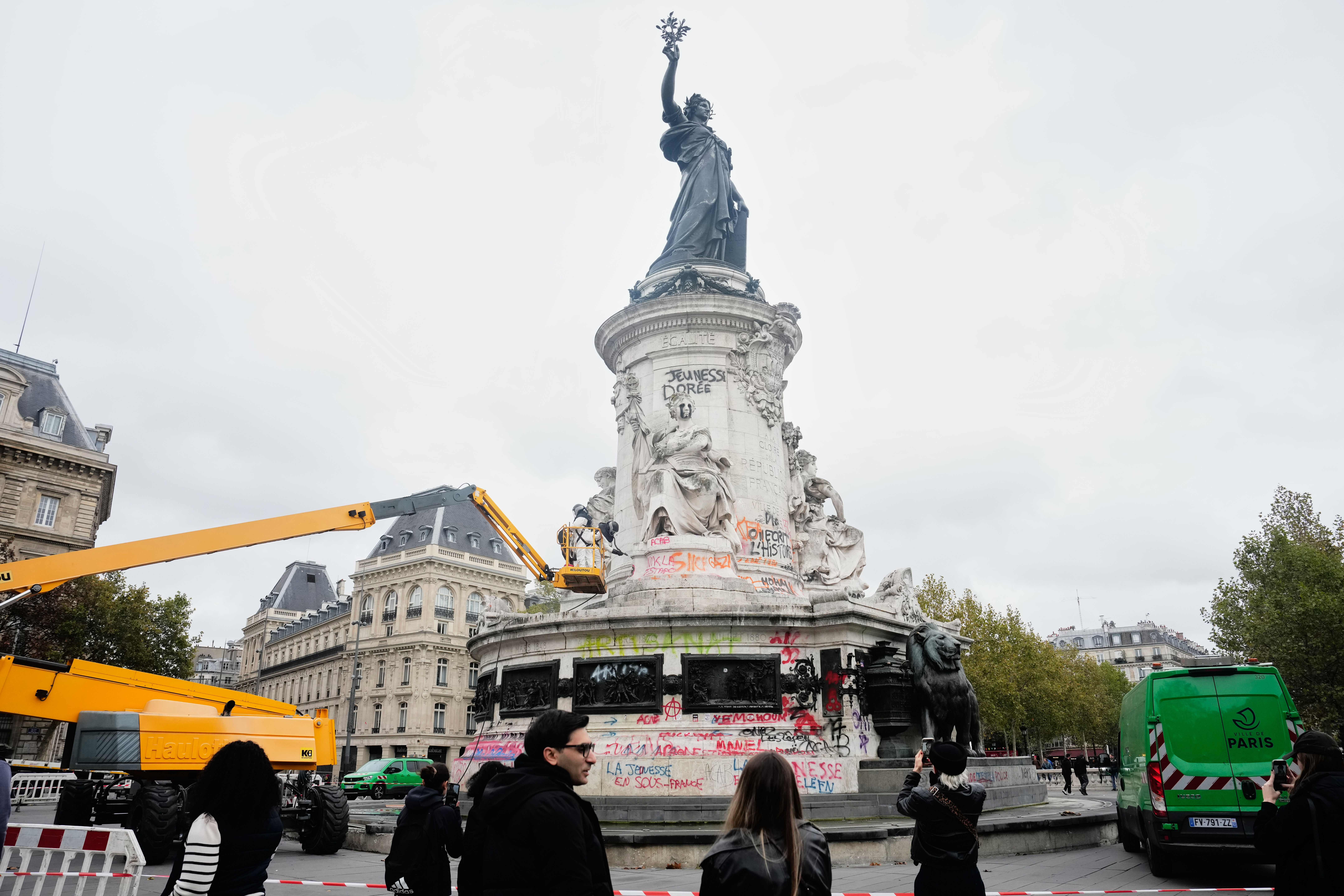French authorities ban some student protests after weekend looting and ...