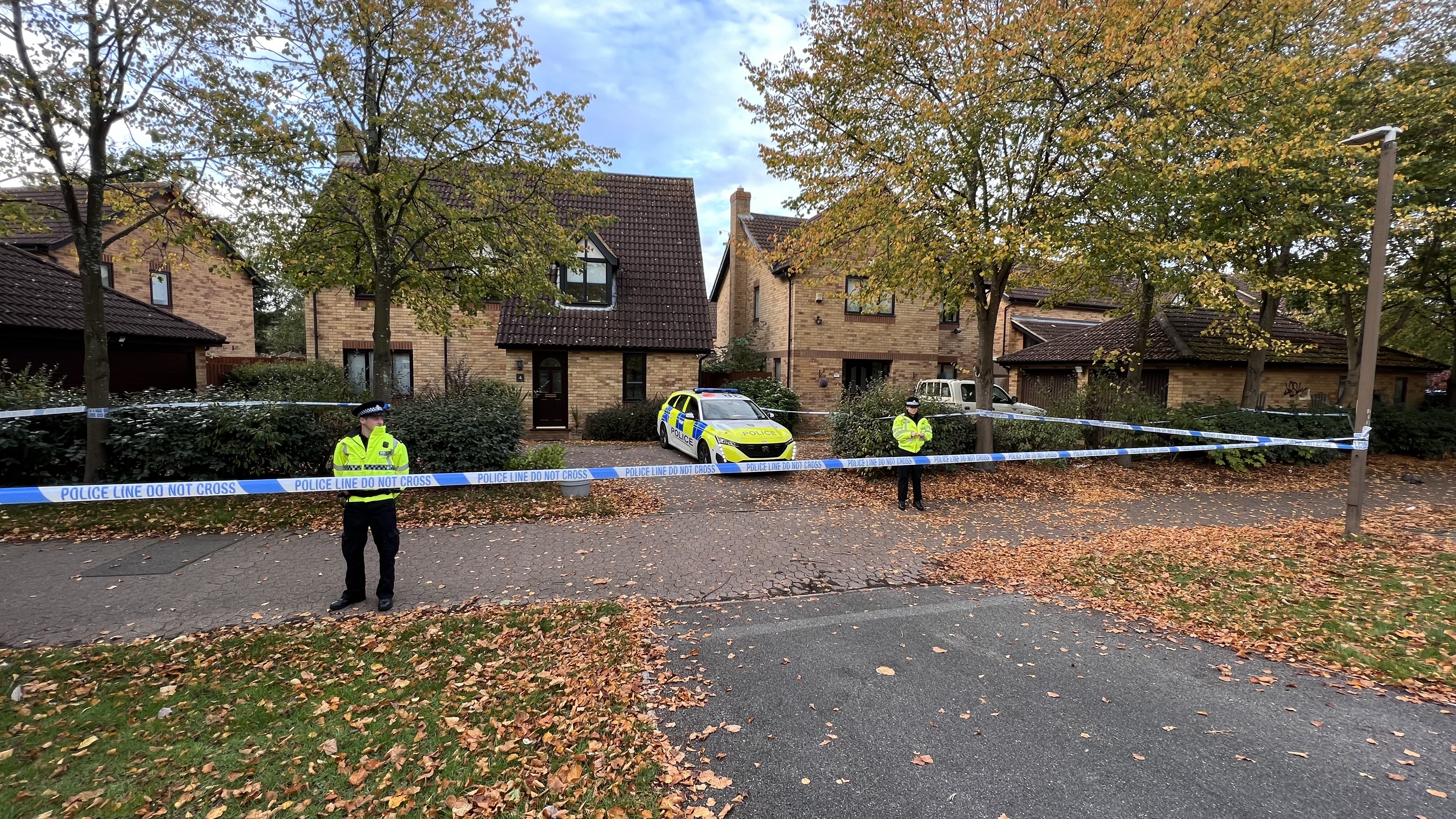The home in Loxbeare Drive on Wednesday morning.