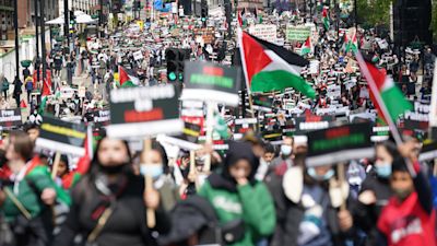 Palestine protest central London