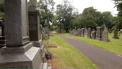 A mass unmarked grave containing 300 bodies was discovered at Royton Cemetery in Oldham.