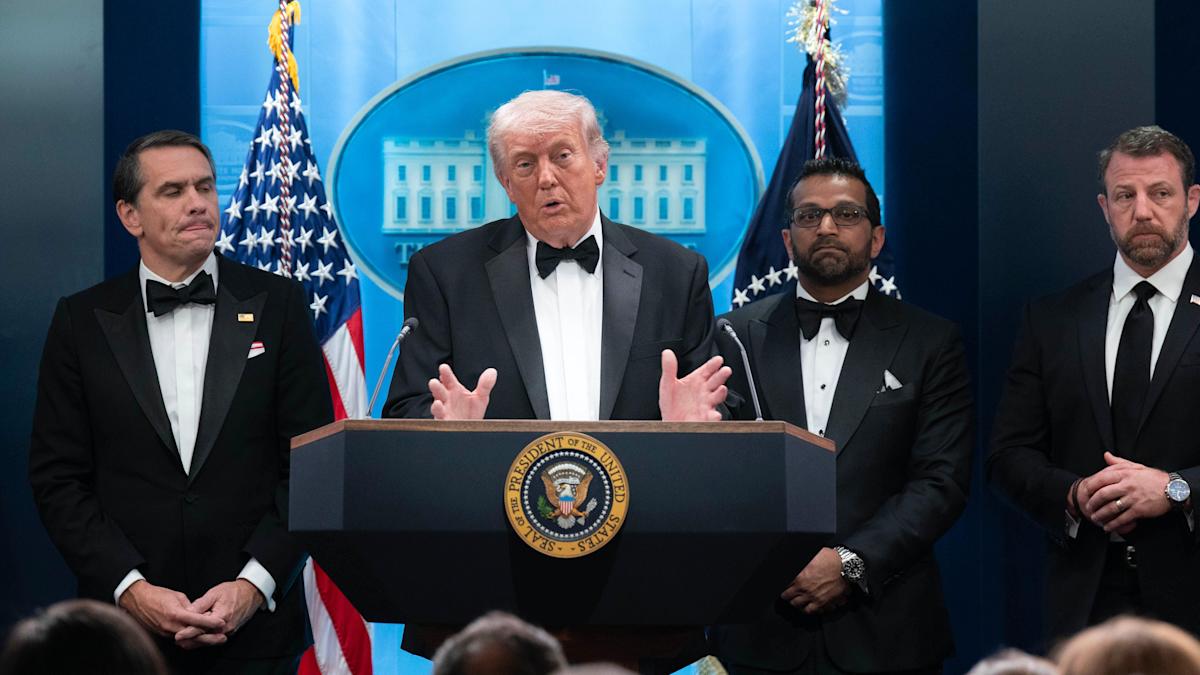 White House press dinner shooting: Trump was remarkably calm and good humoured