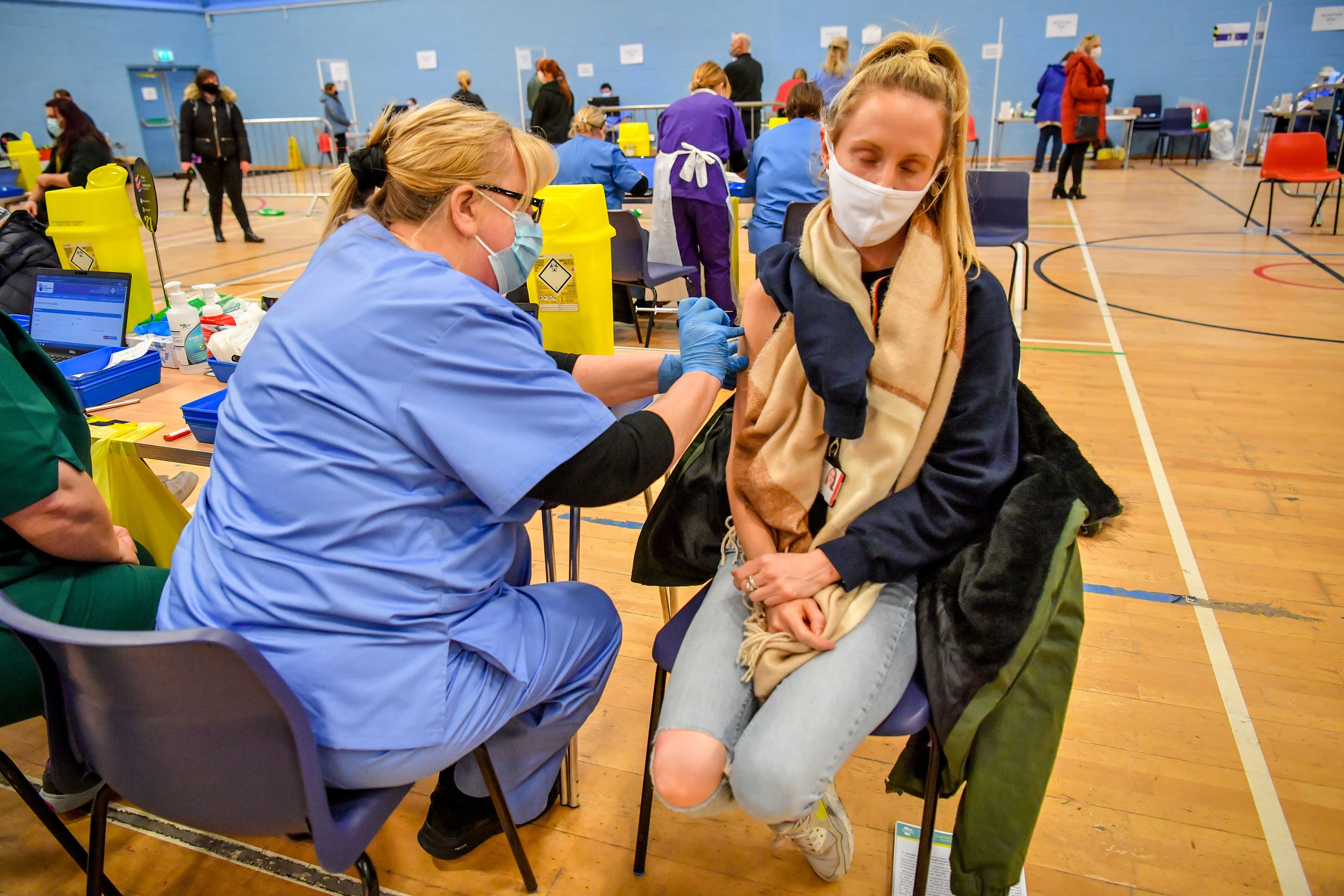 NHS staff administering Covid19 vaccines determined to 'keep going on
