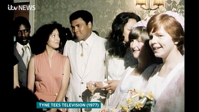 Muhammad Ali and his wife had their marriage blessed at a South Shields mosque.